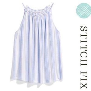 SKIES ARE BLUE NWT Stitch Fix knit halter top L